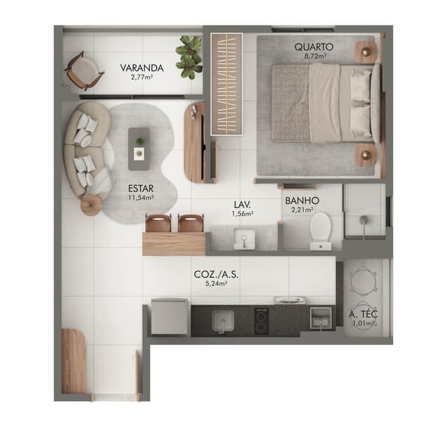 <p>Apartamento Coluna 05</p>
