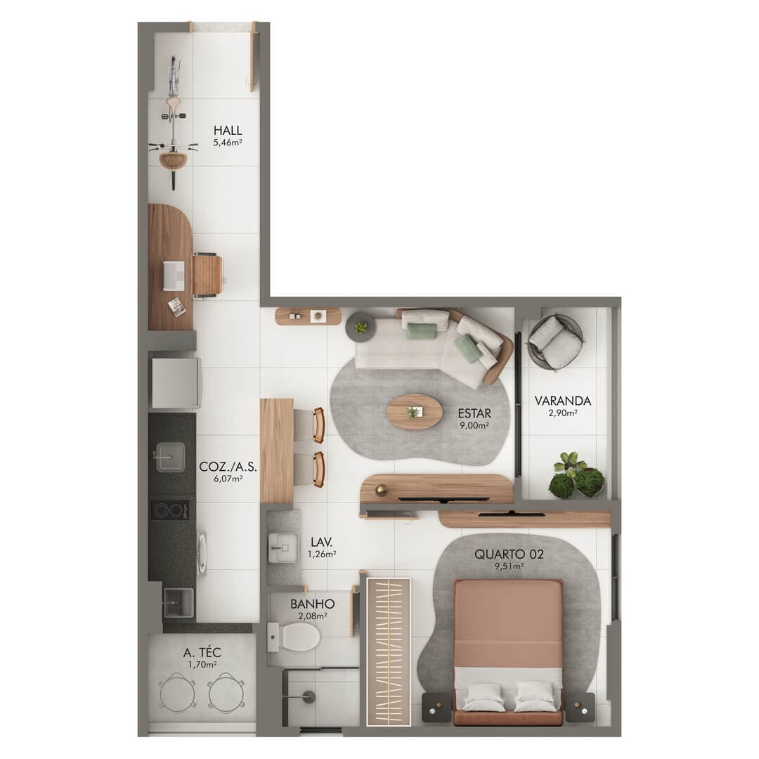 <p>Apartamento Coluna 07</p>
