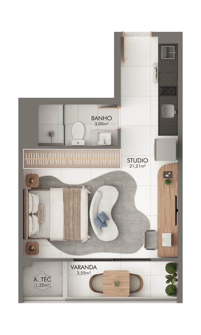 <p>Apartamento Coluna 10</p>

