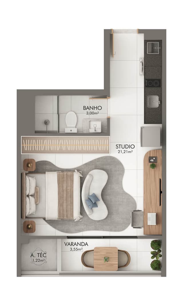 <p>Apartamento Coluna 10</p>
