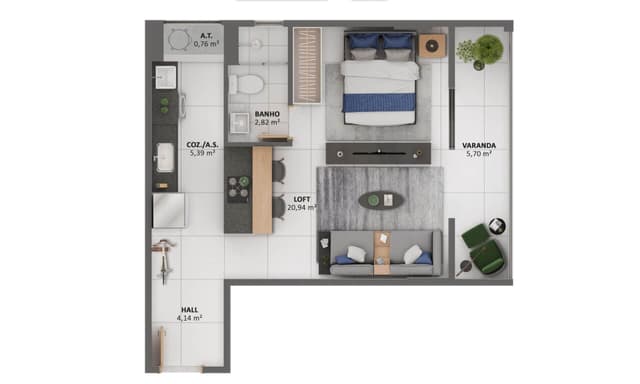 <p>Apartamento tipo 7</p>