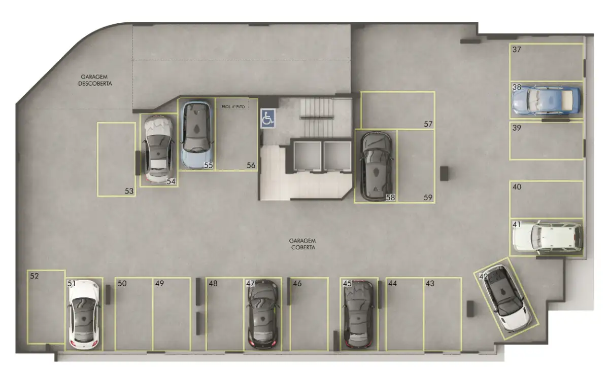 <p>Garagem – 3° Pavimento</p>