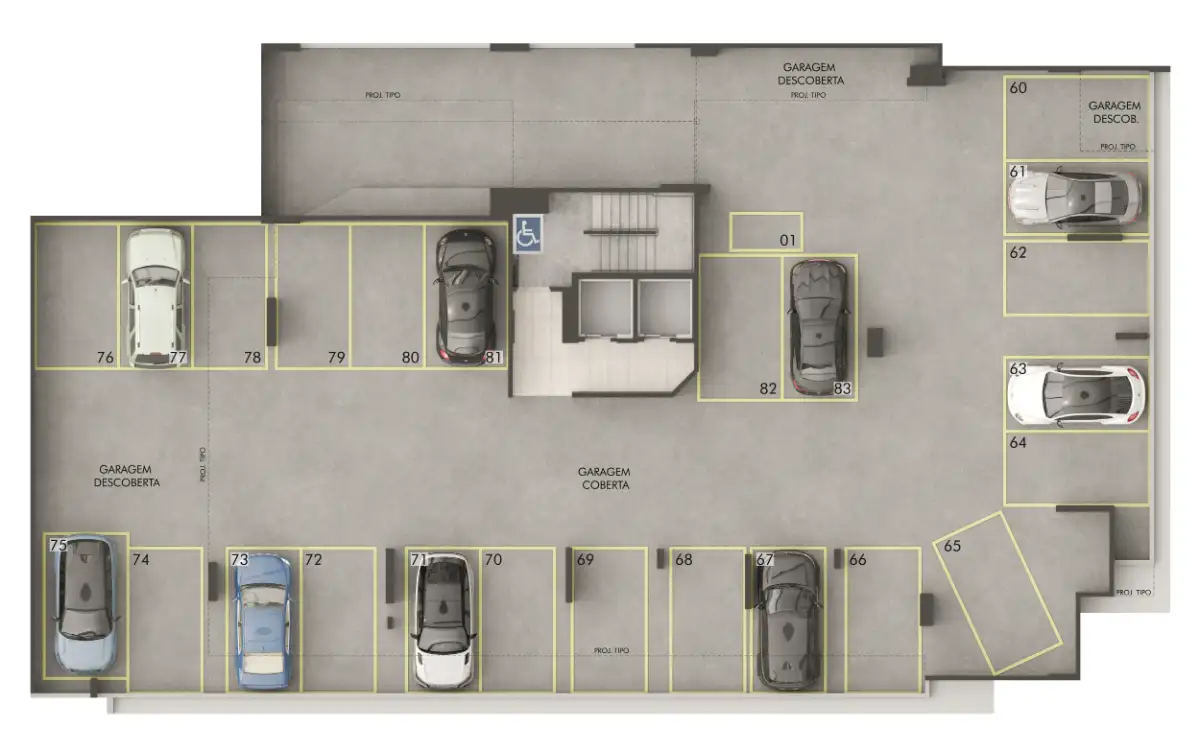 <p>Garagem – 4° Pavimento</p>